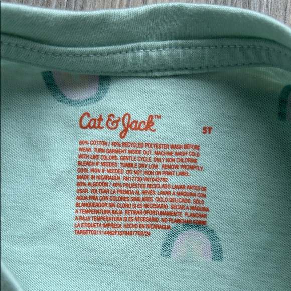 FREE * NWT Mint Rainbow Long Sleeve Shirt - Picture 4 of 5